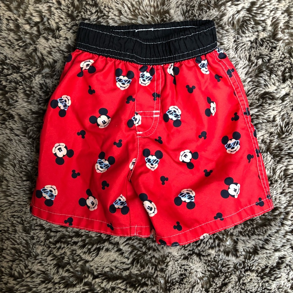 Size 18 month Mickey Mouse swim trunks